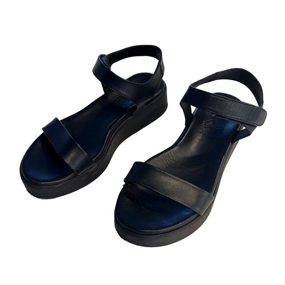 Ancient Greek Sandals Black Salamina 8 - Picture 3 of 3